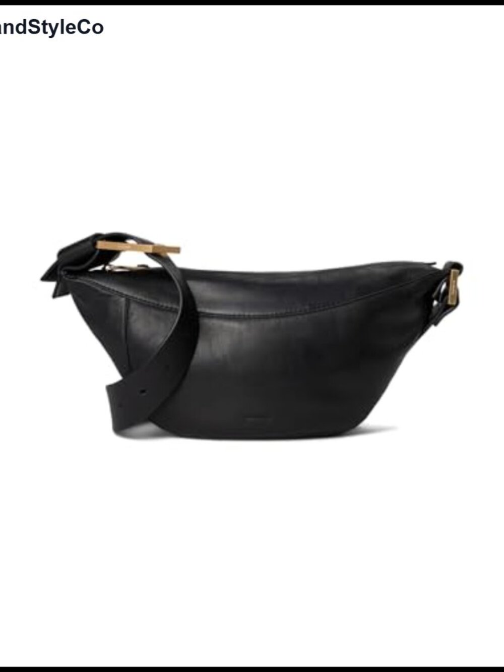 Mini Leather Crossbody Bag Semicircular Messenger